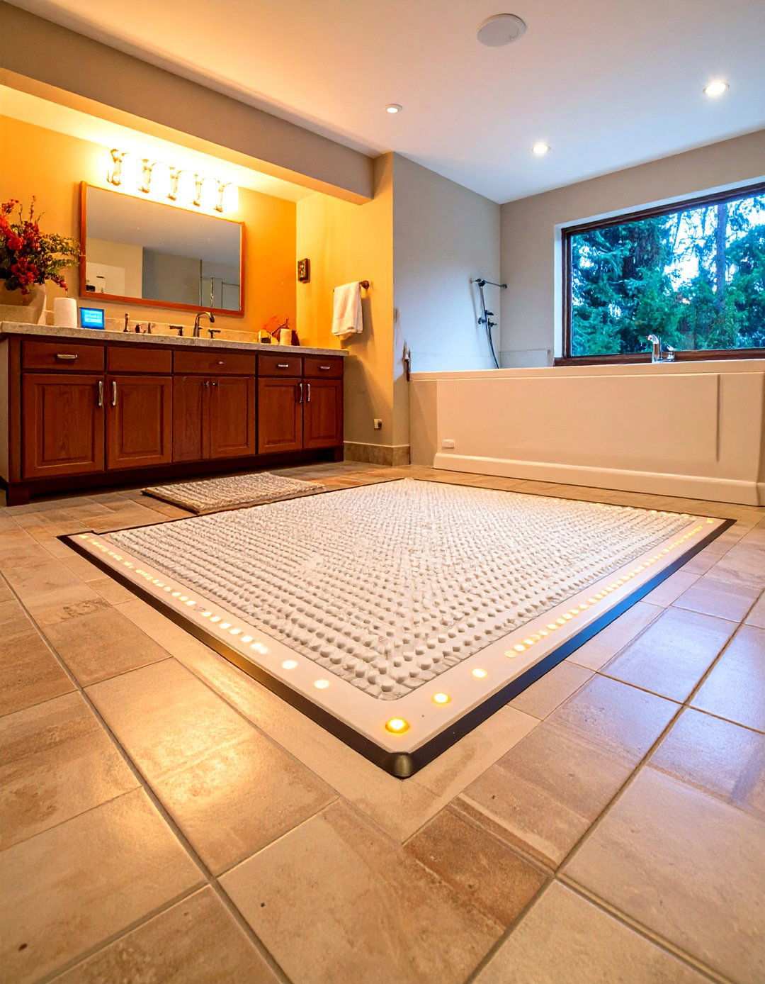 Heated Floors for Basement Bathroom Comfort - 20 Basement Bathroom Ideas