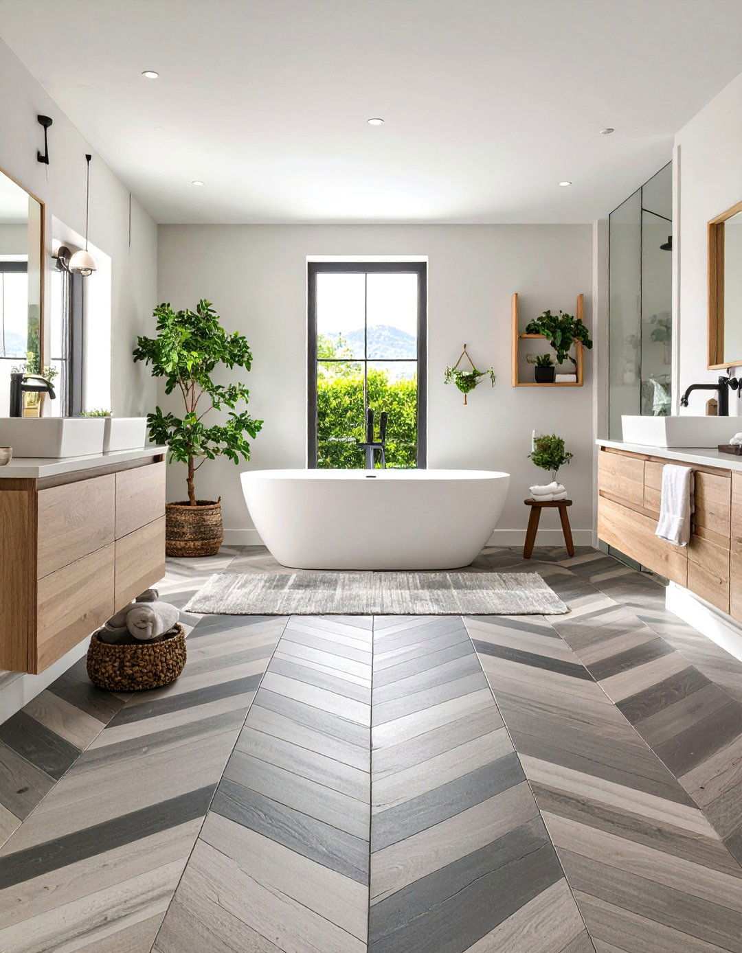 Herringbone Mosaic Floor Tile Motion - 20 Bathroom Mosaic Floor Tile Ideas