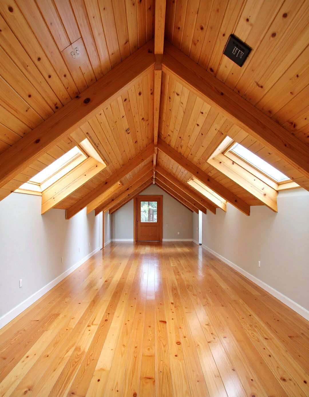 Hidden Service Panel in Beadboard Ceiling for Sleek Access - 20 Beadboard Ceiling Design Ideas