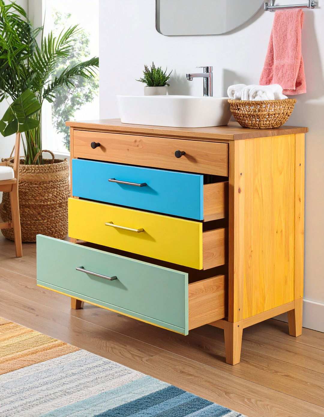 Hidden Toe Kick Drawer Bathroom Cabinet - 20 Bathroom Cabinet Ideas