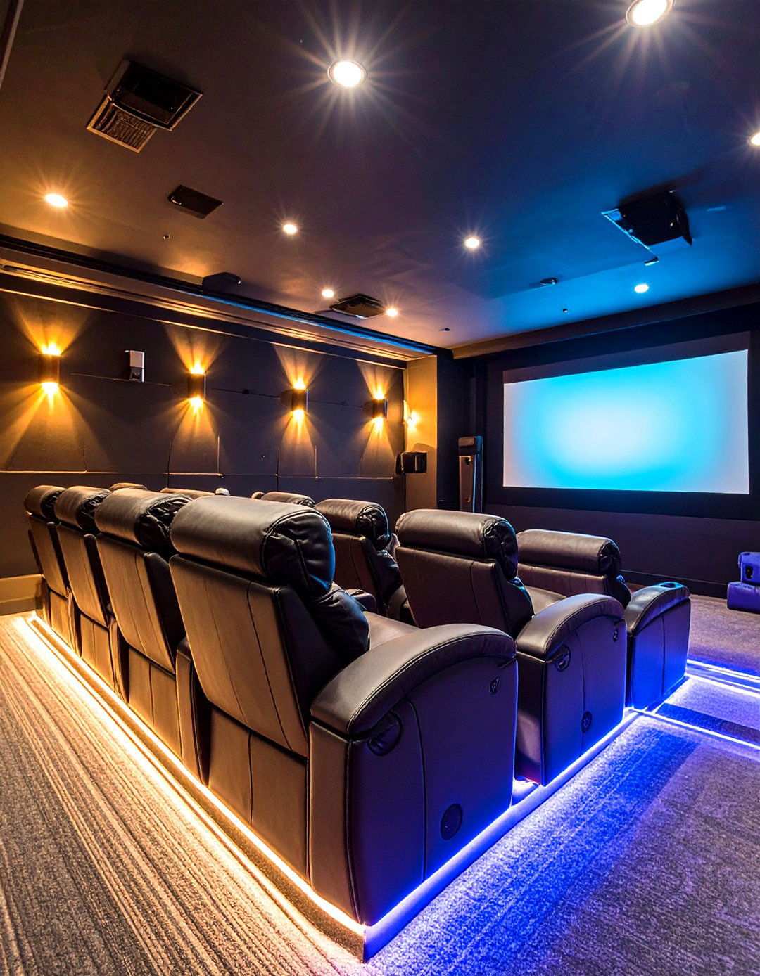 Home Theater Basement Lighting Design - 20 Basement Lighting Ideas