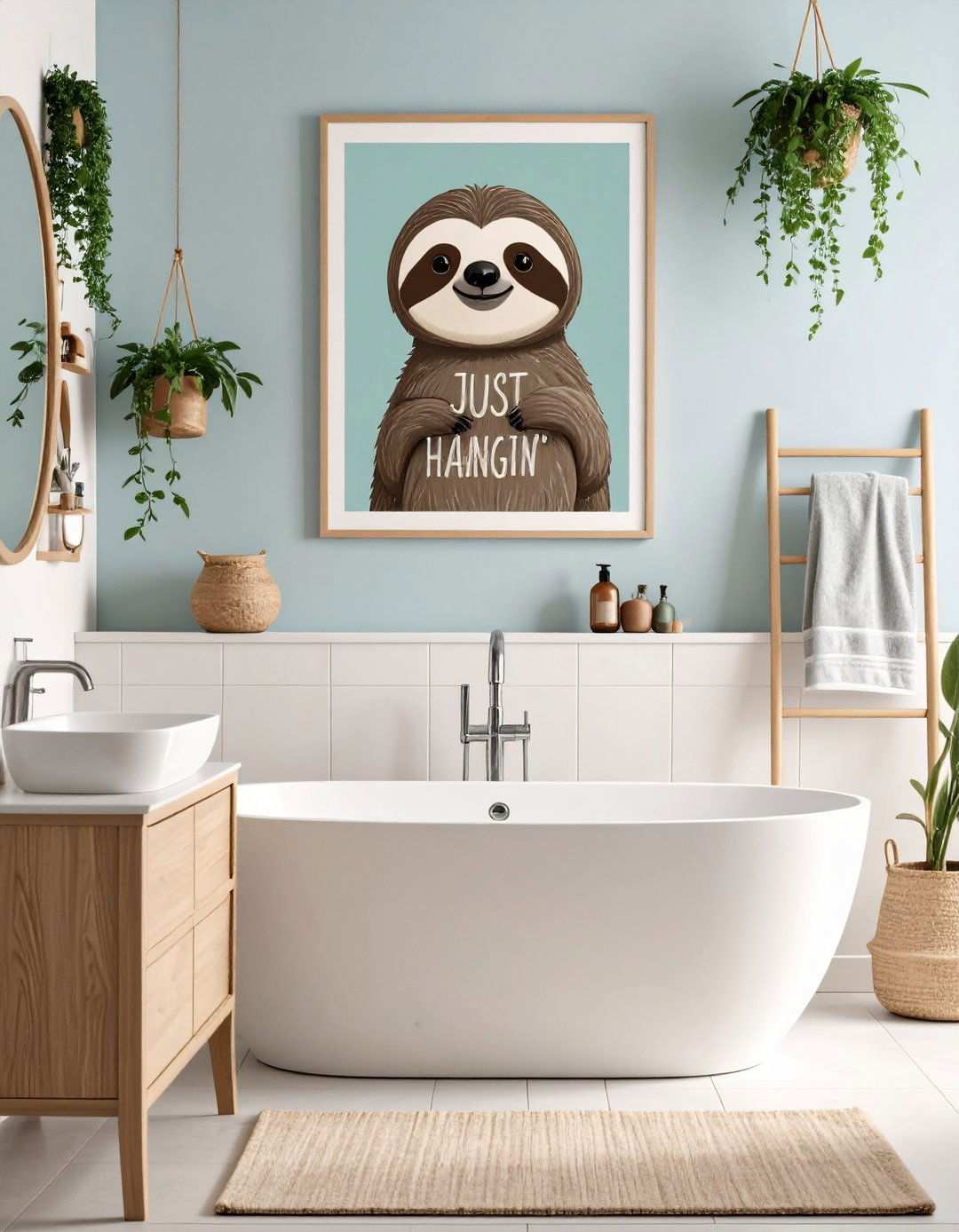 Humorous and Whimsical Bathroom Art for Personality - 20 Bathroom Art Ideas