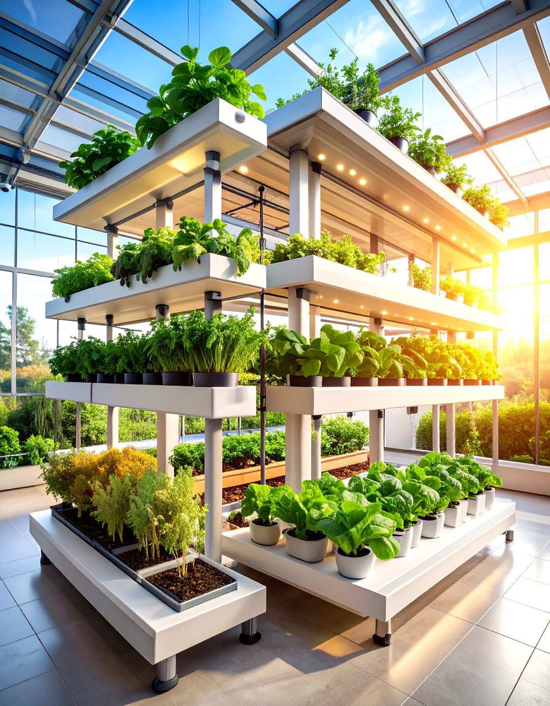 Hydroponic Corner Greenhouse System - 20 Corner Greenhouse Ideas
