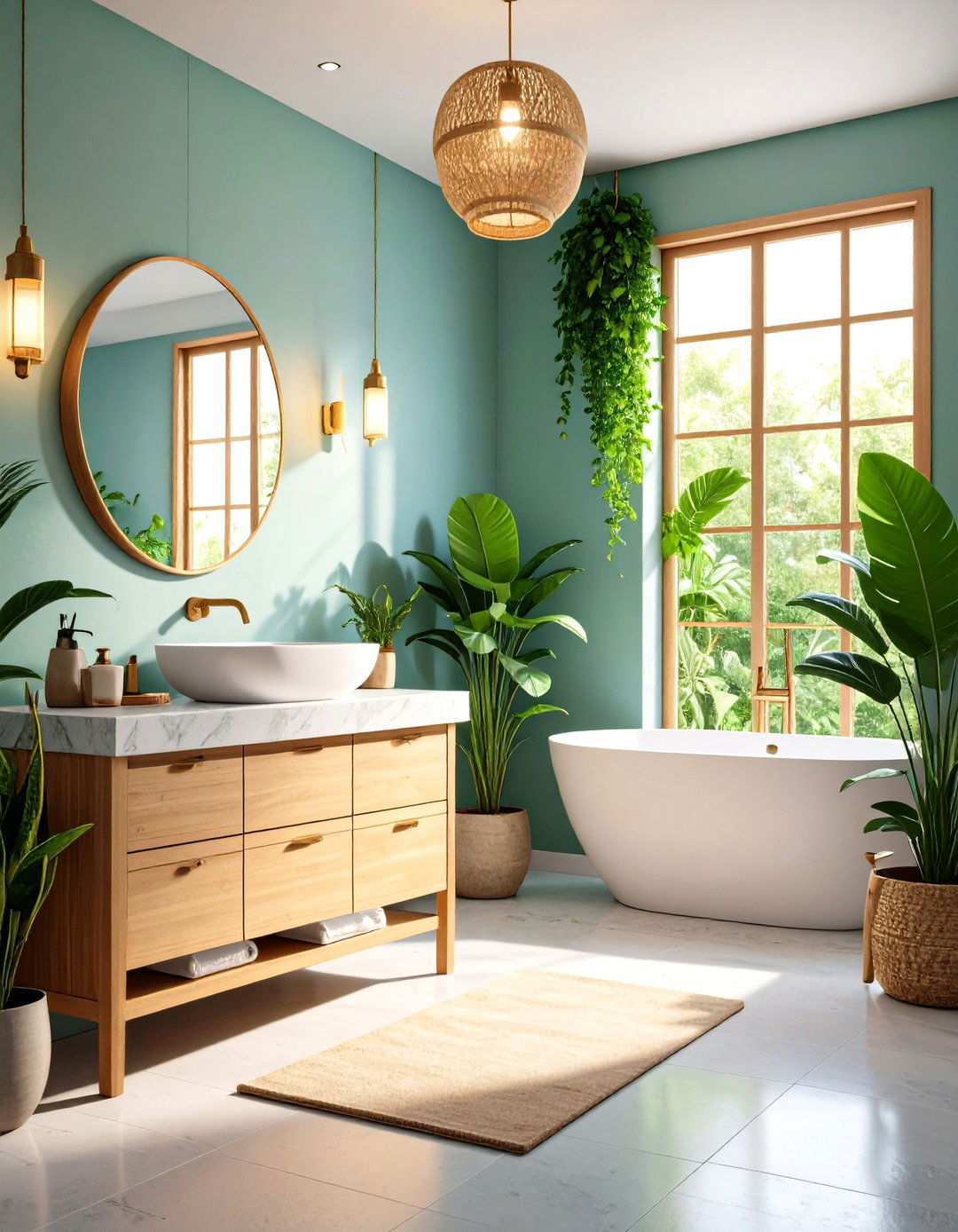Incorporate Natural Elements in Your Apartment Bathroom Design - 20 Apartment Bathroom Ideas