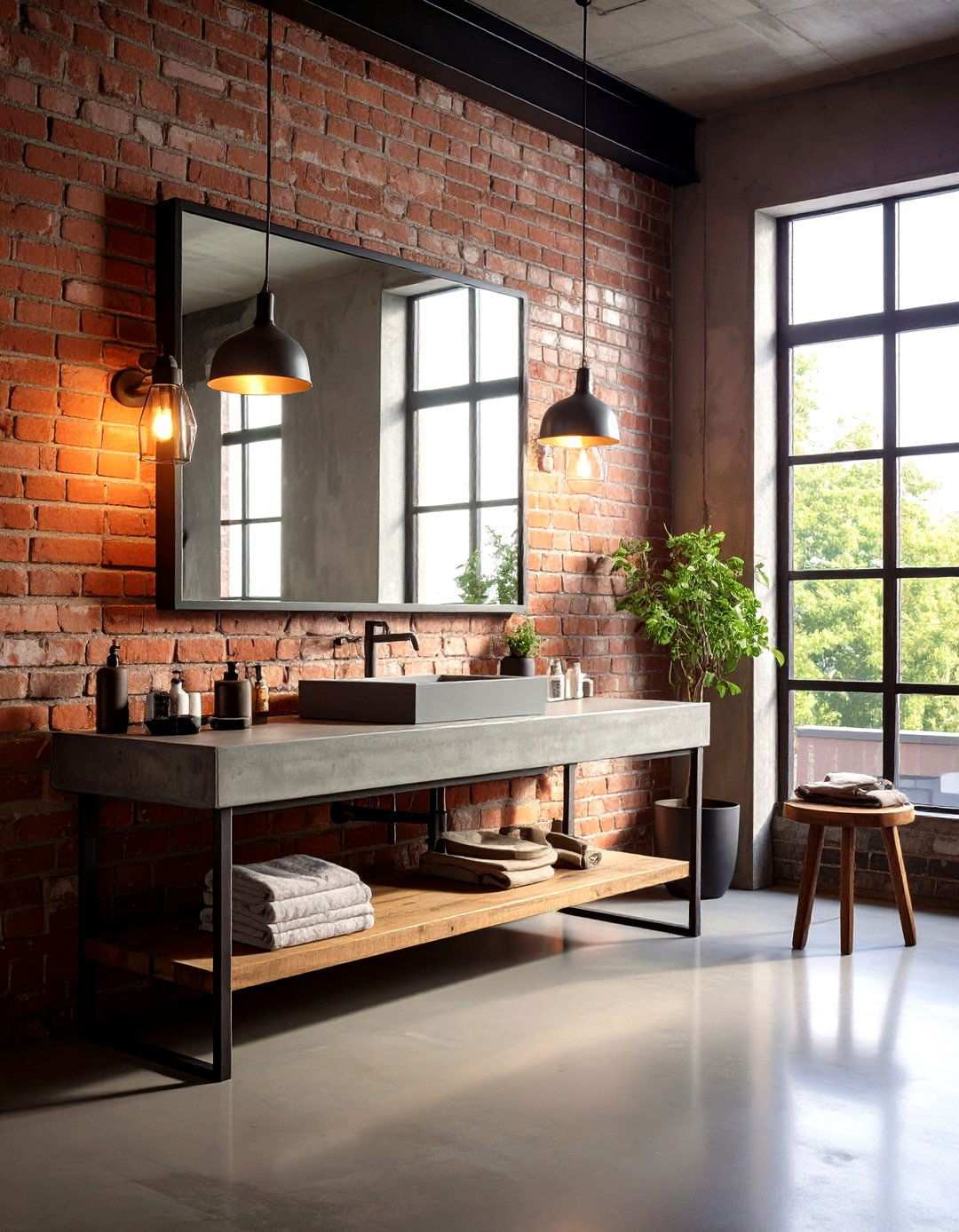 Industrial Bathroom Chic - 20 Aesthetic Bathroom Ideas