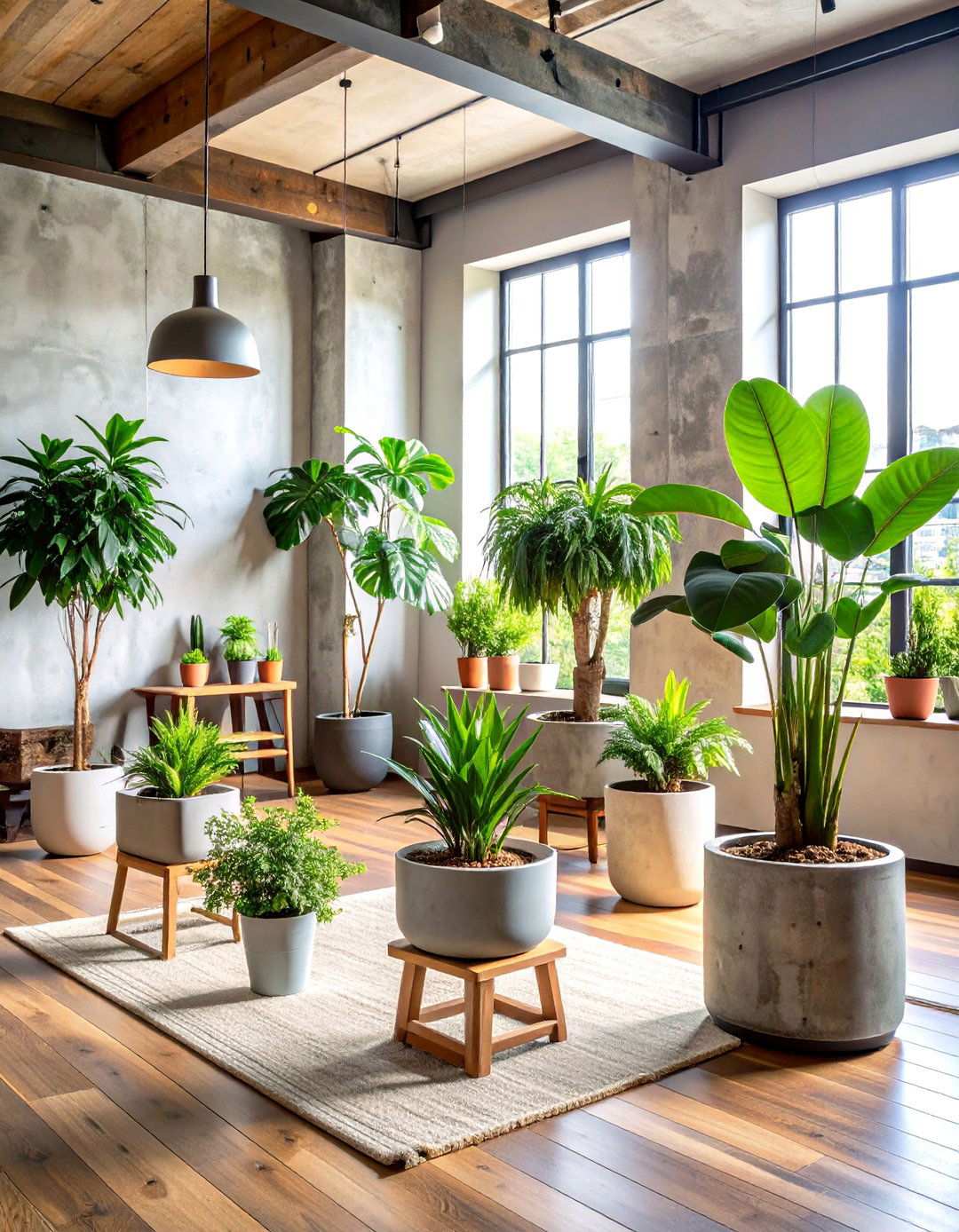 Industrial Organic Plant Contrast Styling for Decorating With Plants - 20 Ways Decorating With Plants