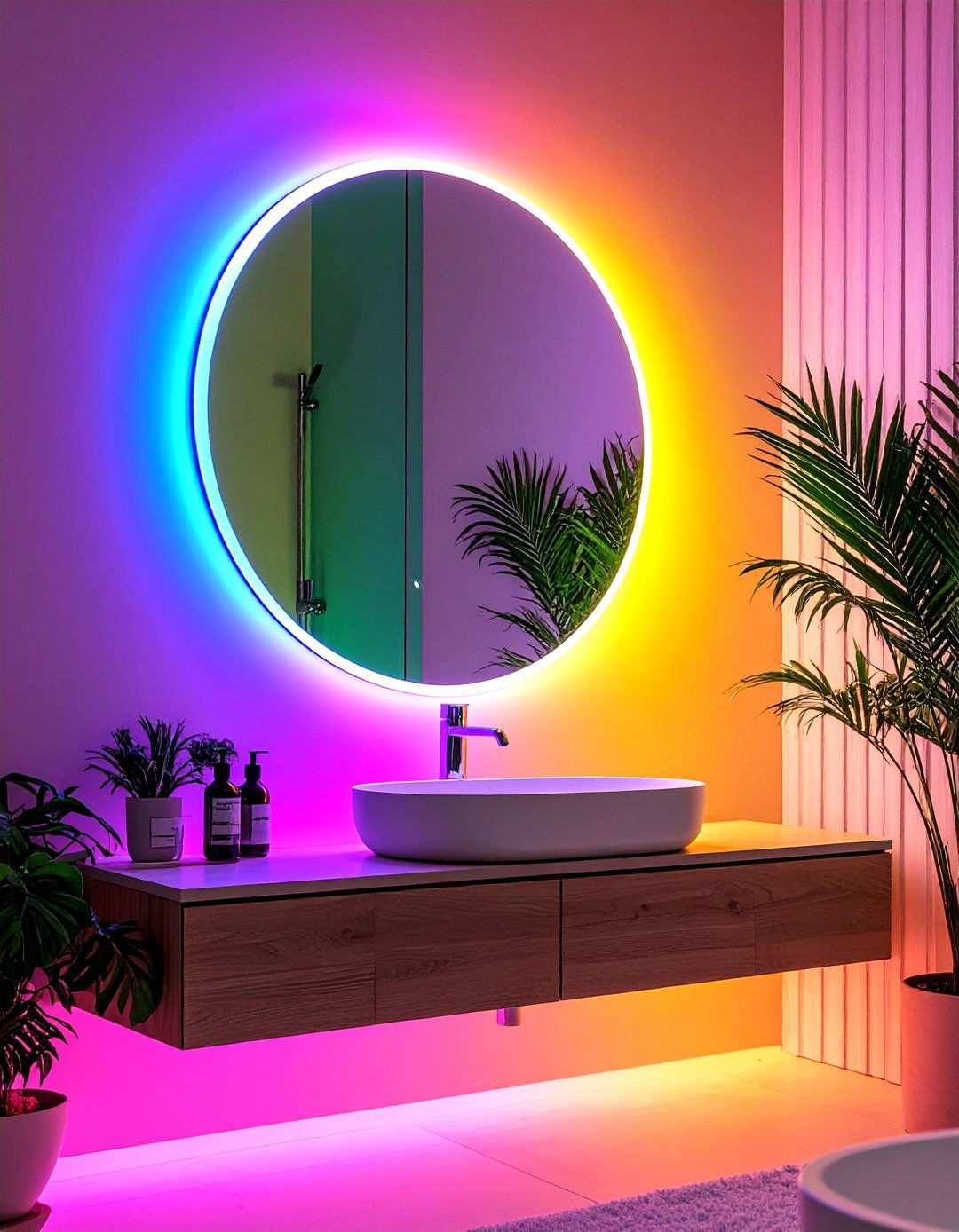 Install an LED Mirror to Add Tech Forward Bathroom Glamour - 20 Bathroom Staging Ideas