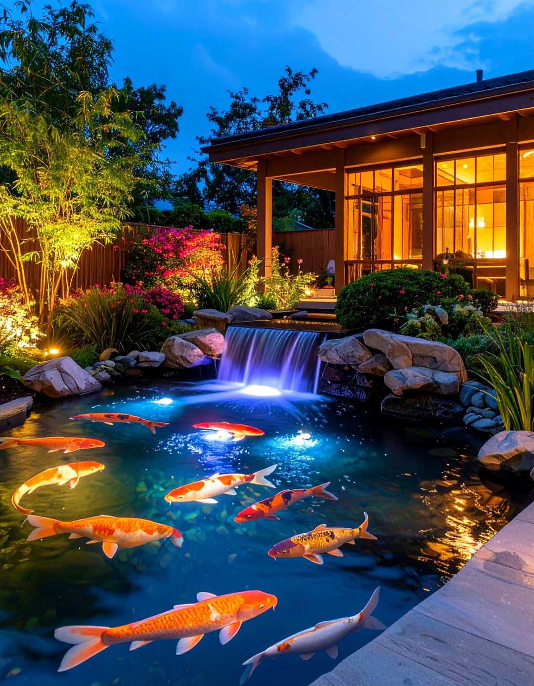 Intelligent Water Feature Design and Management - 20 AI Landscape Design Ideas