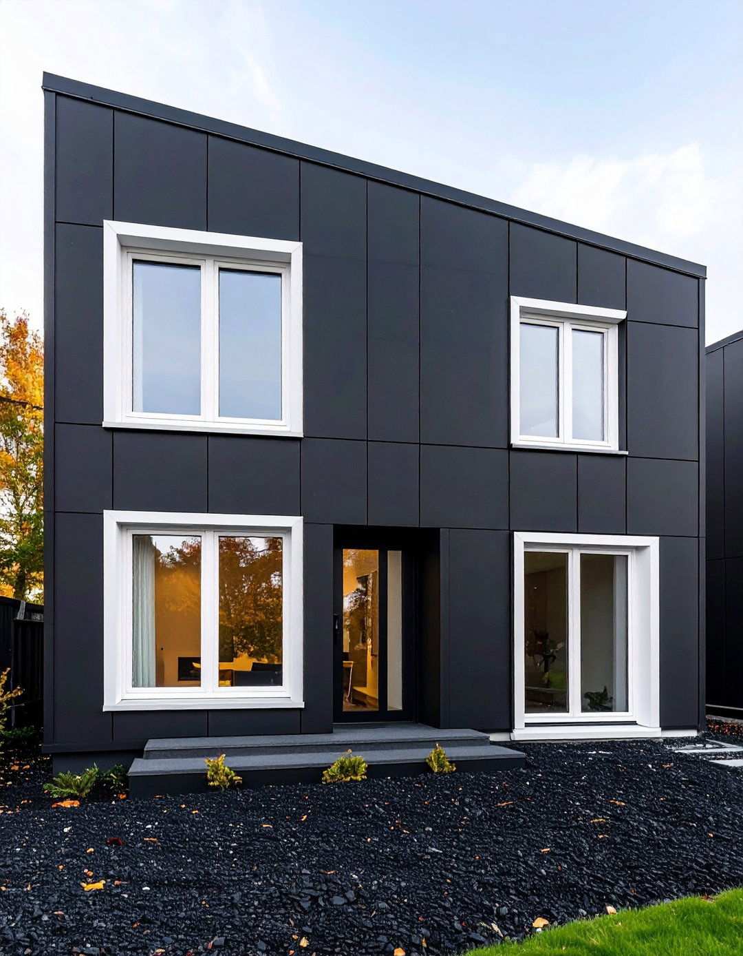 Iron Ore and Dark Charcoal Exteriors - 20 1980s House Exterior Ideas