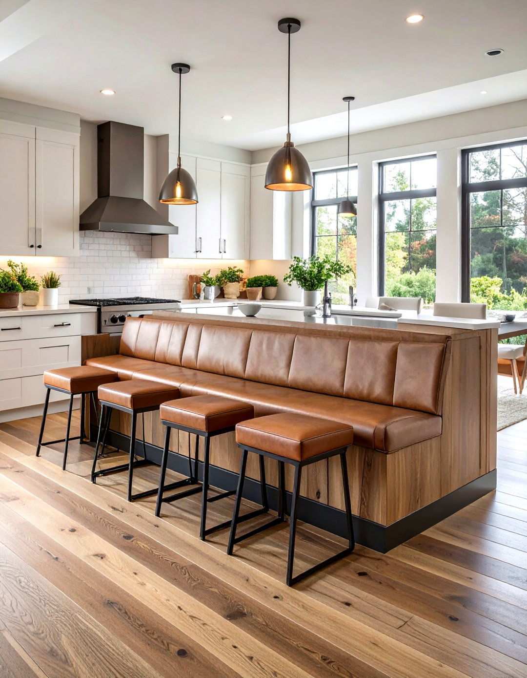 Island Banquette Seating for Kitchen Socializing - 20 Banquette Seating Ideas