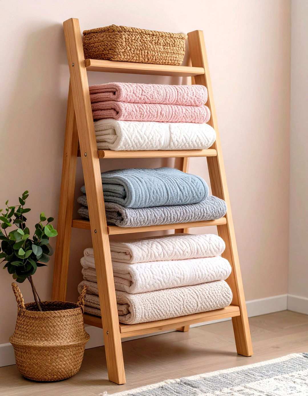 Ladder Display Baby Room Styling Solution - 20 Baby Room Ideas