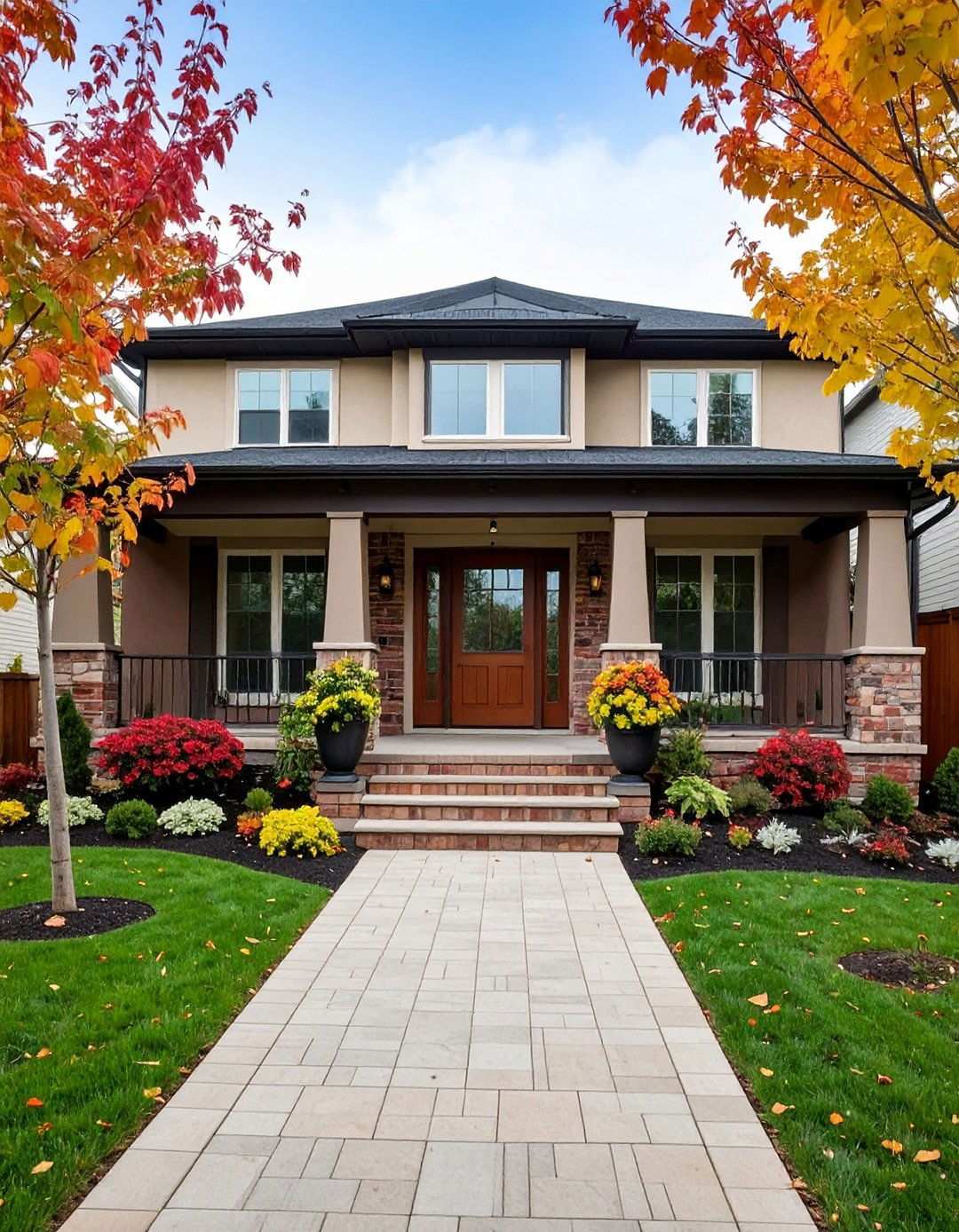 Layer Materials for a Modern Mixed Texture Facade - 20 Aesthetic House Exterior Ideas