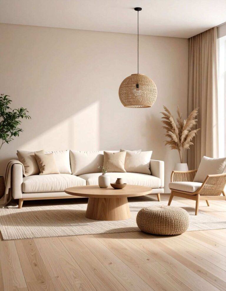 Layer Neutral Foundations First - 20 Black and Beige Living Room Ideas