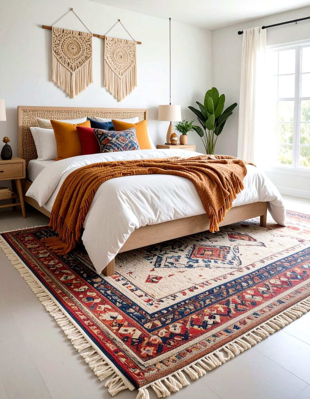 Layered Bedroom Rug Depth - 20 bedroom rug ideas