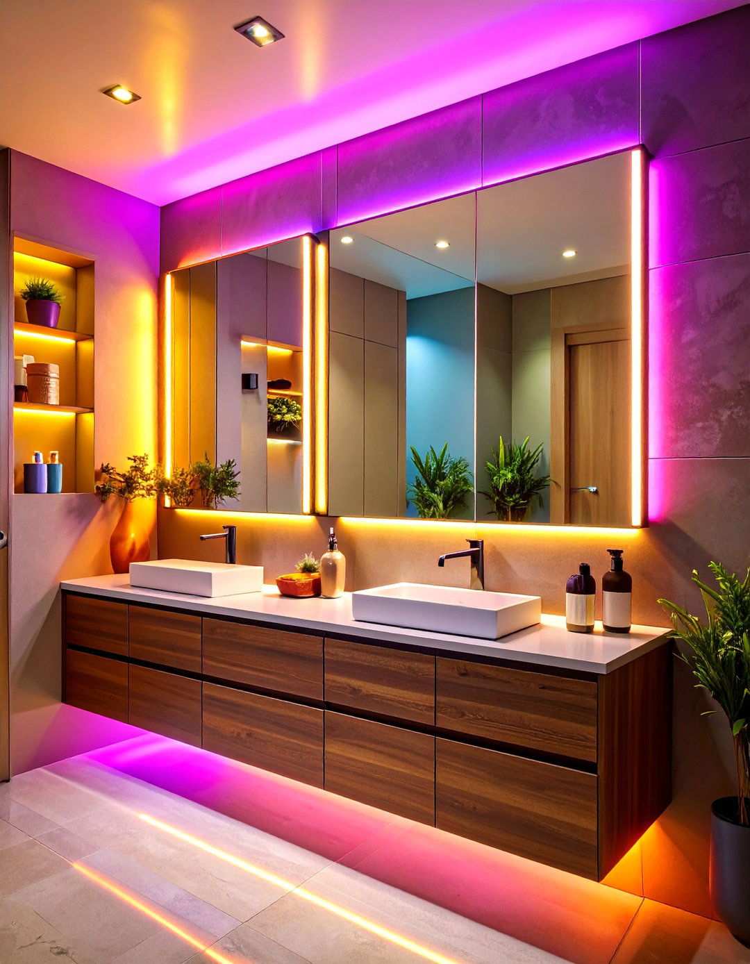 LED Medicine Cabinet Bathroom Mirror Hides Clutter - 20 Bathroom Mirror Ideas