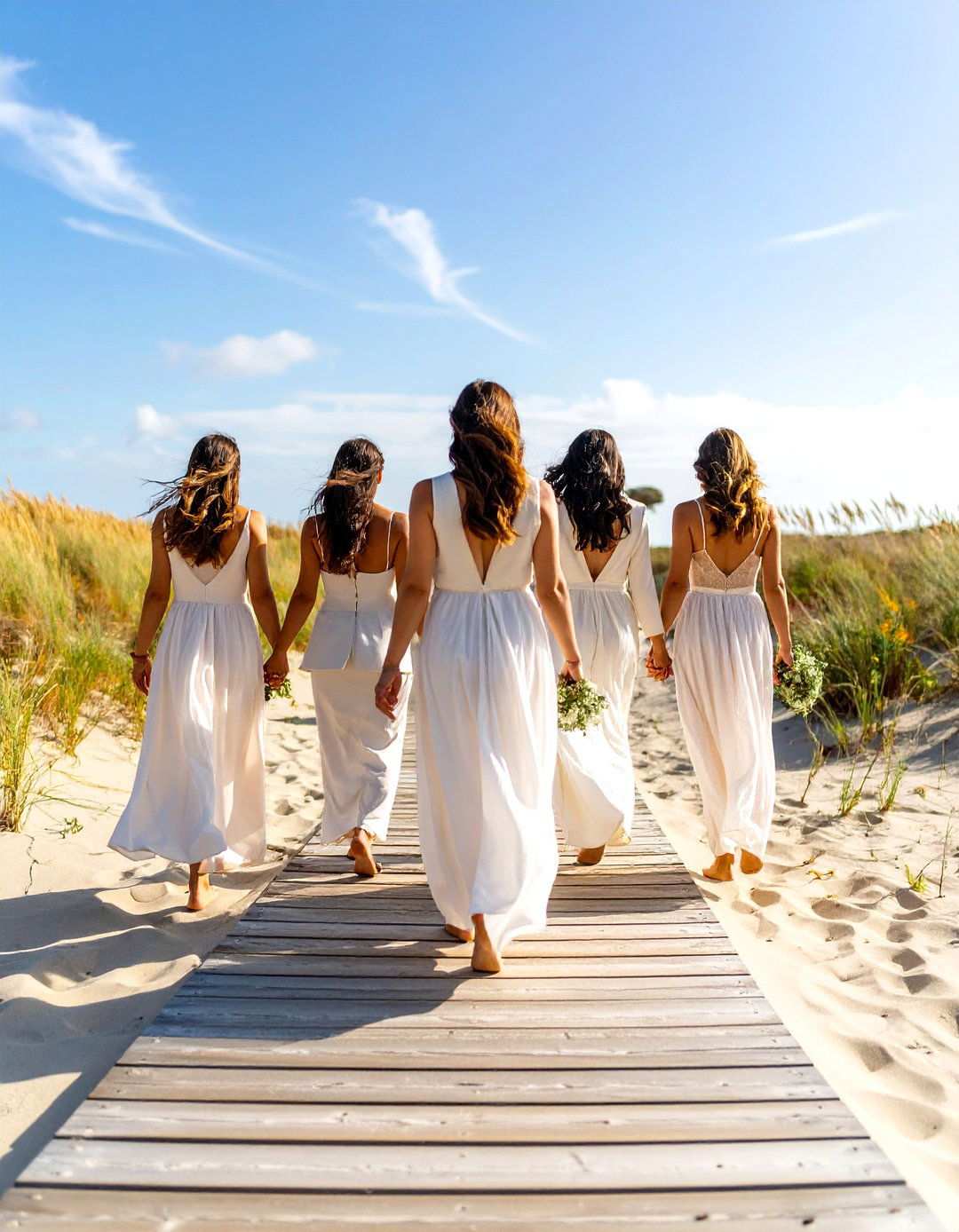 Linen and Light Fabrics Keep a Beach Wedding Breezy - 20 Beach Wedding Ideas