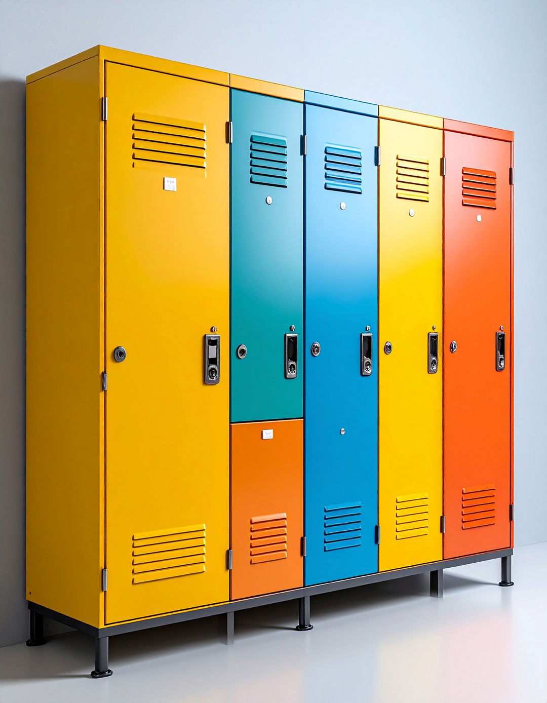 Locker Style Bathroom Cabinet Makes Kid Storage Fun - 20 Bathroom Cabinet Ideas