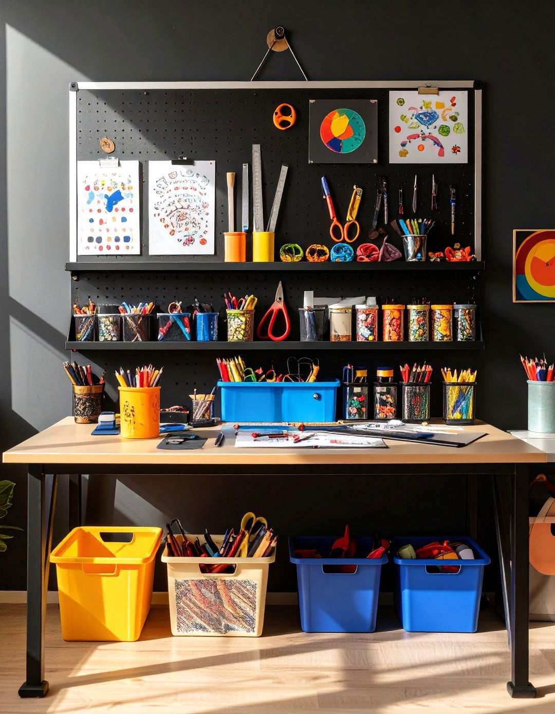 Magnetic Art Room Storage Innovations - 20 Art Room Ideas