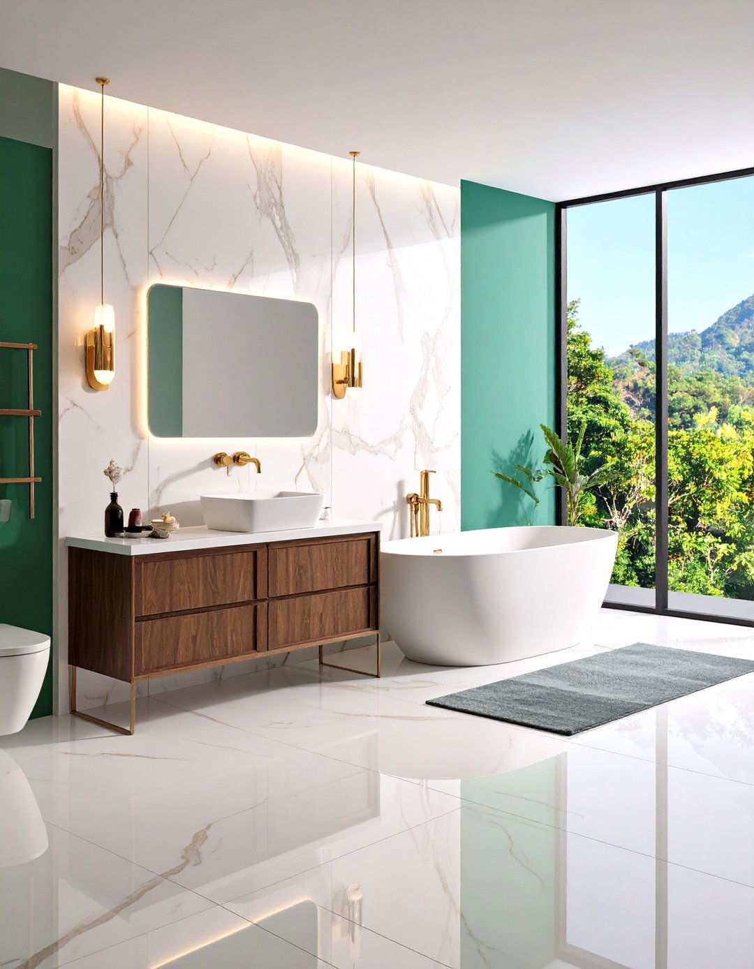 Marble Slab Bathroom Wall - 20 Bathroom Wall Ideas