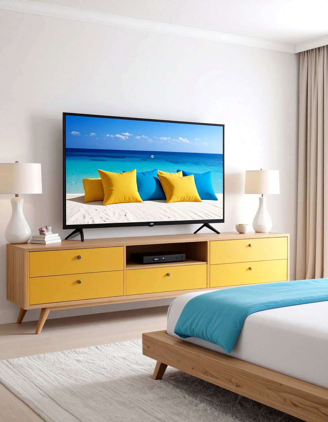 Matching Bedroom TV Size to Viewing Distance - 20 Bedroom Tv Ideas
