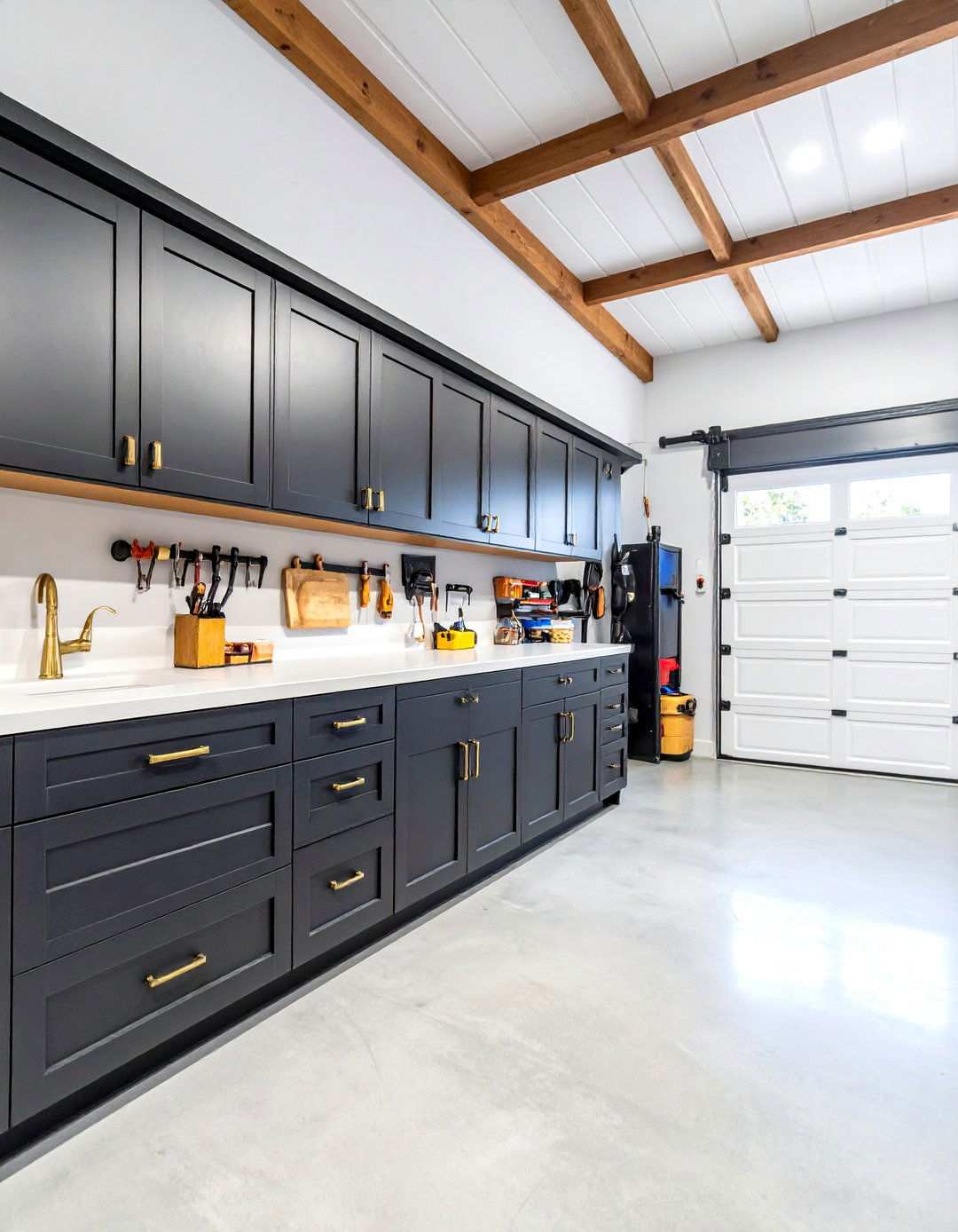 Matte Black Hardware and Handles for Cohesion - 20 Black Garage Ideas