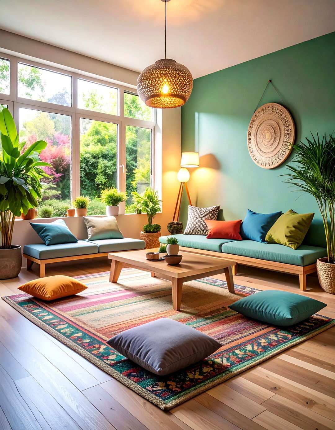 Meditation Corner Living Room Design - 20 Asian Living Room Ideas