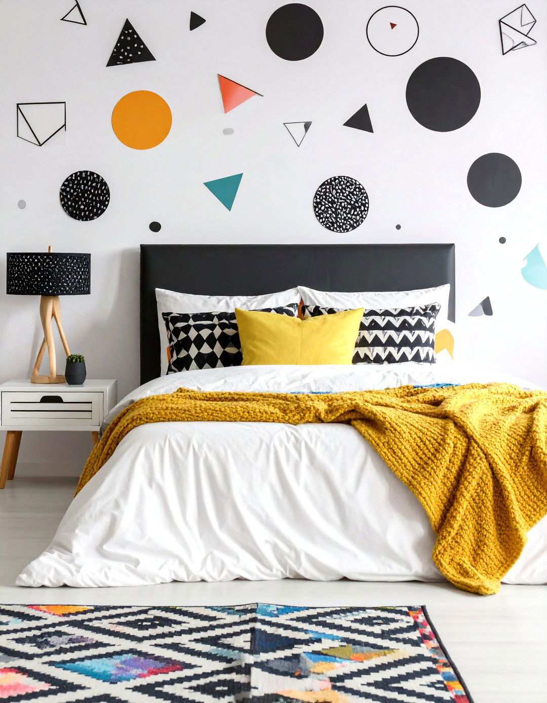 Memphis Design Geometric Bedroom Patterns - 20 80s Bedroom Ideas