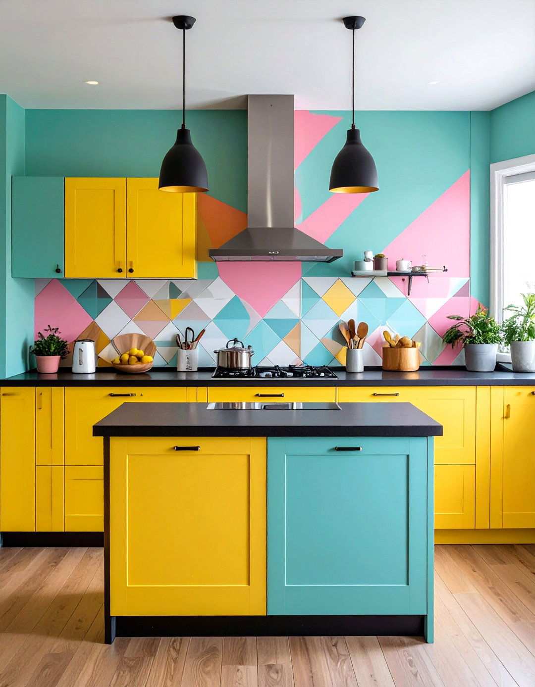 Memphis Design Movement Kitchen Patterns and Shapes - 20 1980s Kitchen Ideas