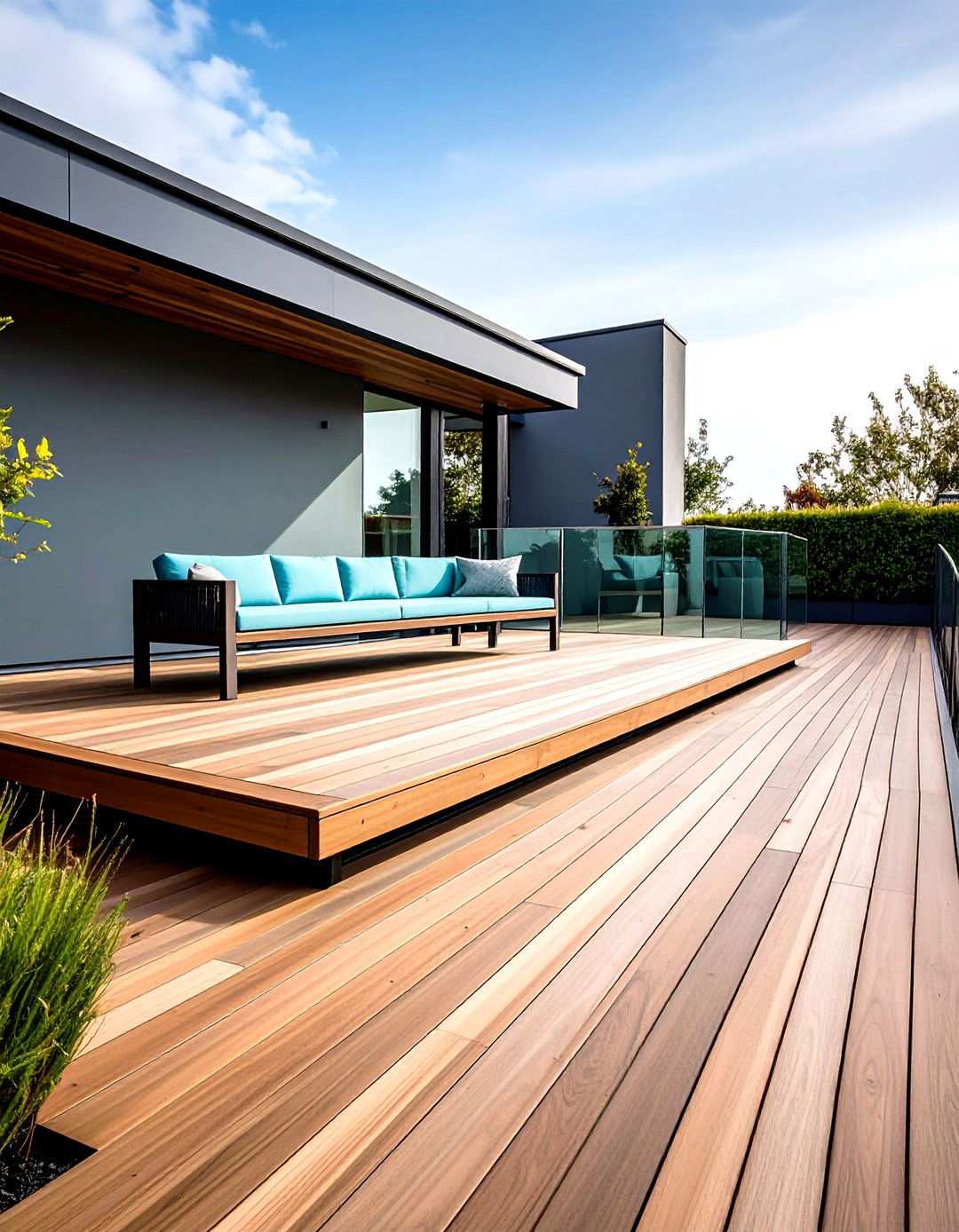 Minimalist Deck with Clean Lines - 20 Backyard Deck Ideas