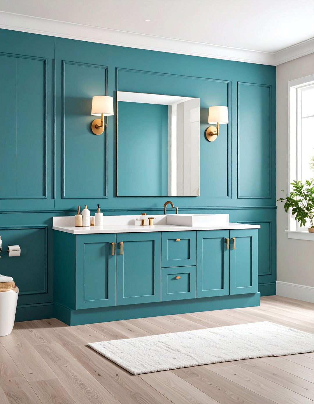 Minimalist Flush Mount Bathroom Wainscoting - 20 Bathroom Wainscoting Ideas