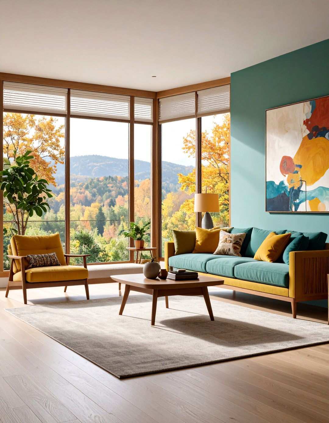 Minimalist Frameless Bay Window Vista - 20 Bay Window Ideas