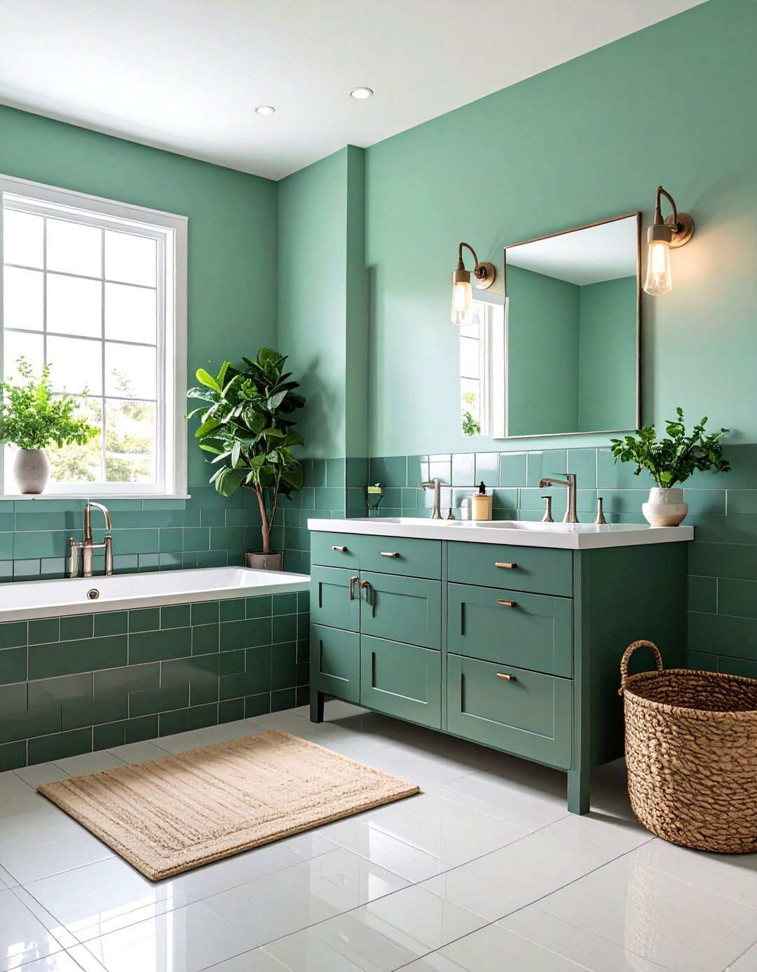 Mint Green Bathroom Freshness - 20 Bathroom Color Ideas