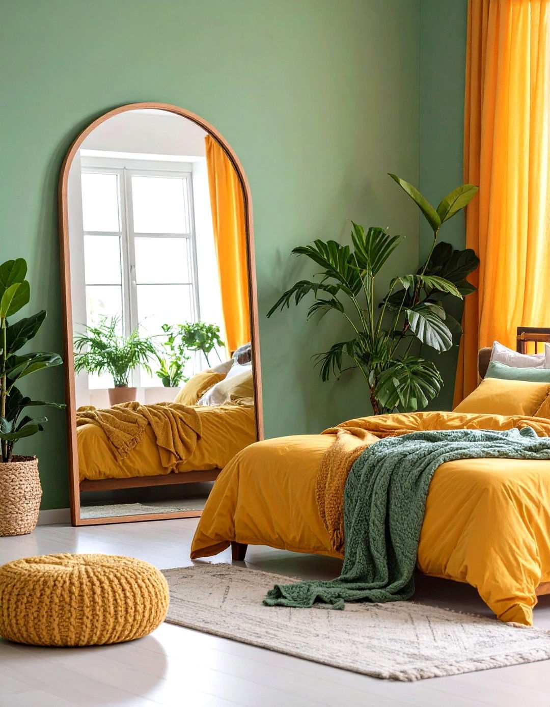 Mirrors Magnify Light in Bedroom Decor - 20 Bedroom Decor Ideas