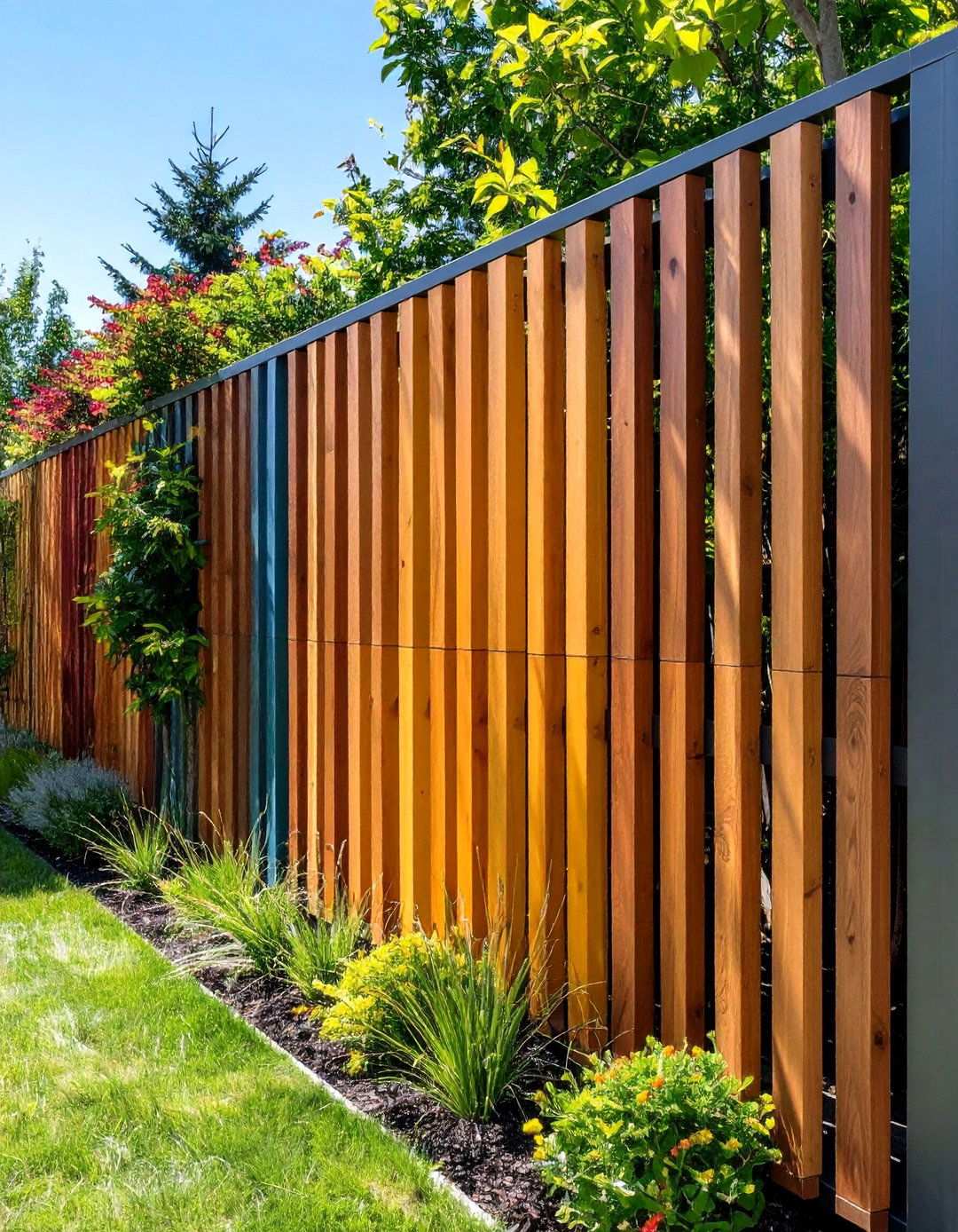 Mixed Material Privacy Systems for Custom Backyard Solutions - 20 Backyard Privacy Ideas