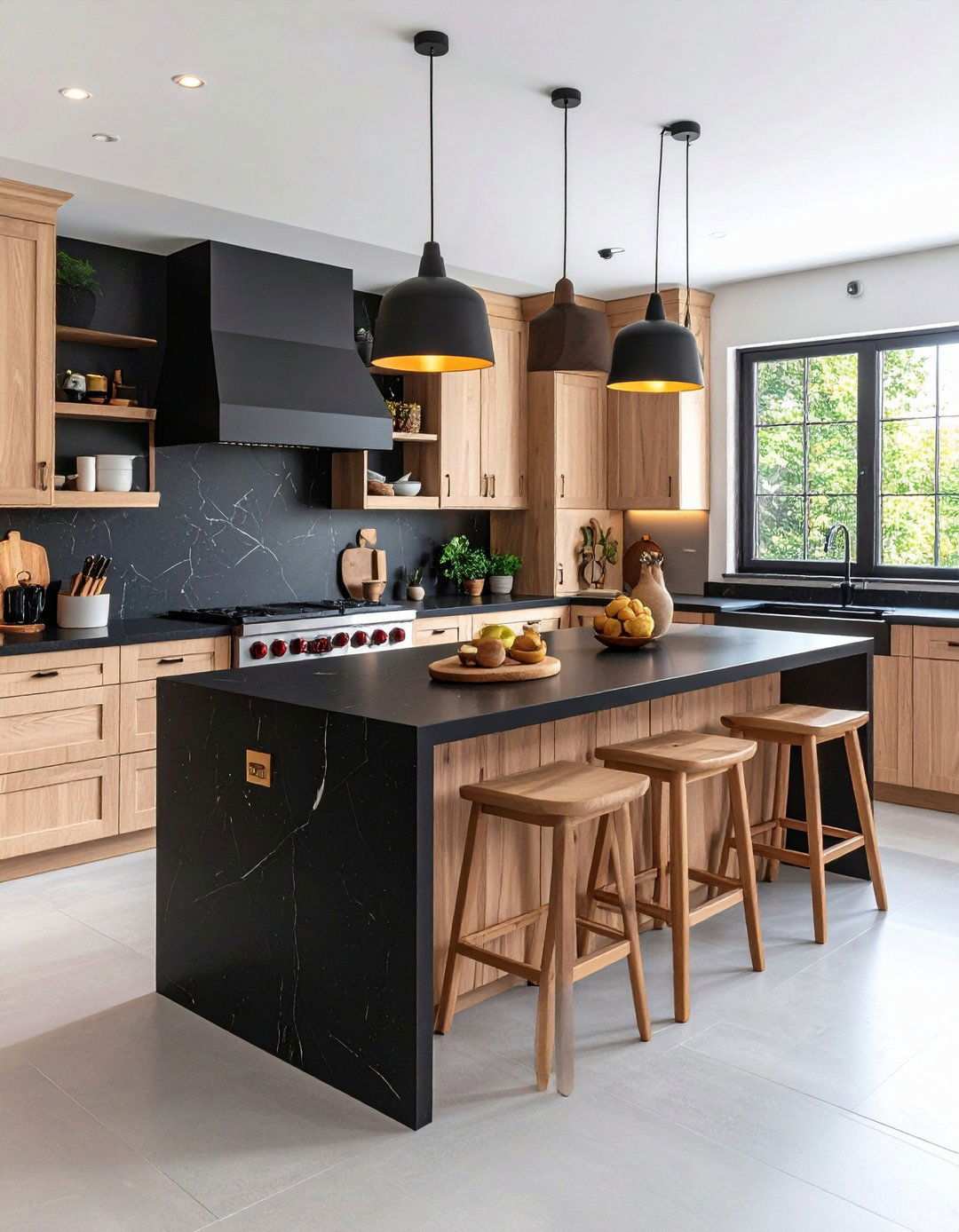 Modern Rustic Black Island Inspired by Celebrity Design - 20 Black Kitchen Islands