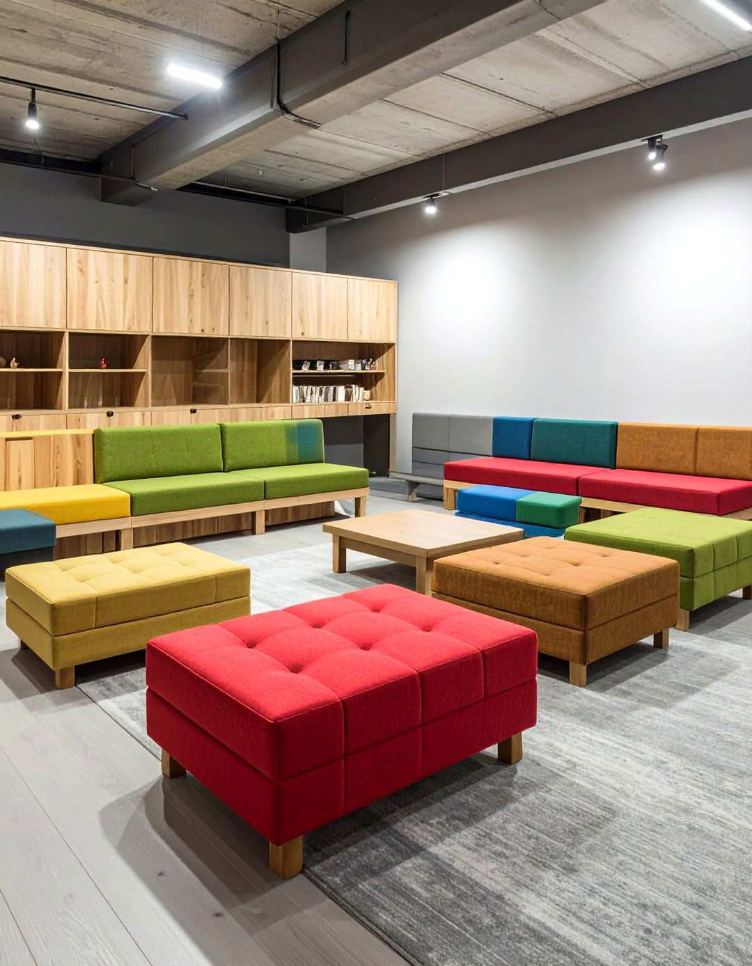 Modular Seating Systems for Adaptability - 20 Basement Furniture Ideas