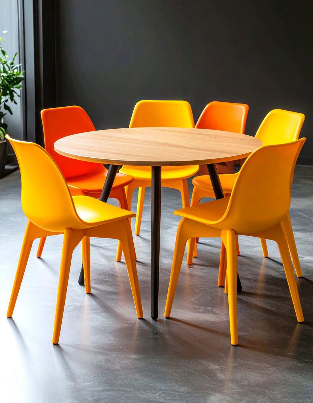 Molded Plastic Dining Chairs for Colorful s Fun - 20 70s Dining Room Design Ideas