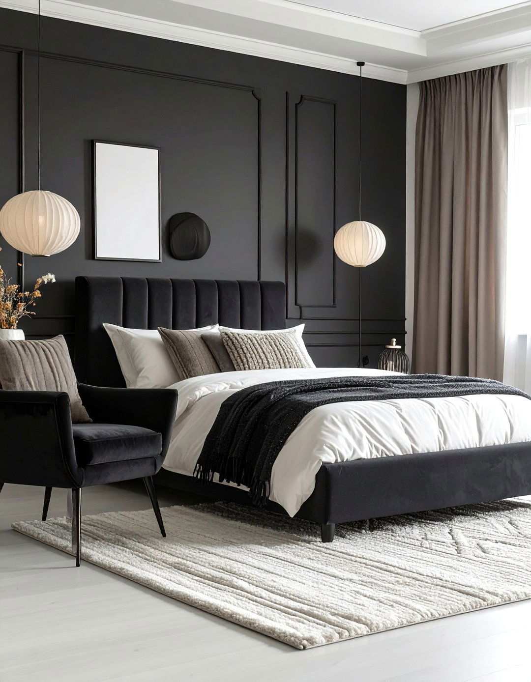 Monochrome Minimal Bedroom Depth - 20 Bedroom Ideas for Women