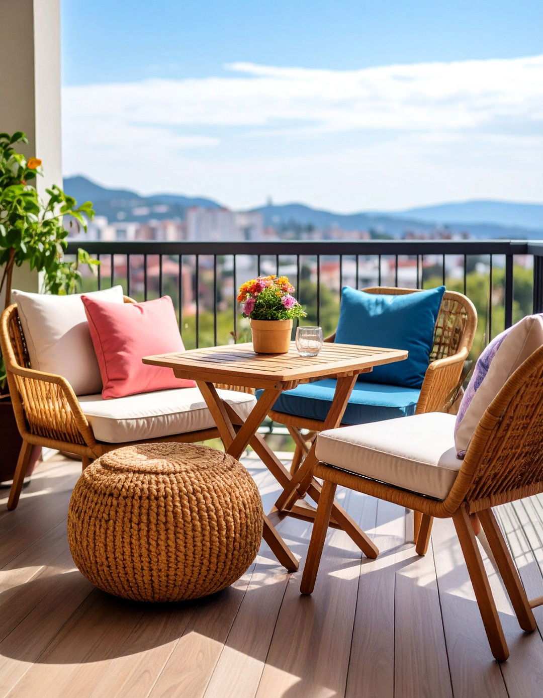 Multi Functional Furniture for Maximum Balcony Efficiency - 20 Balcony Ideas