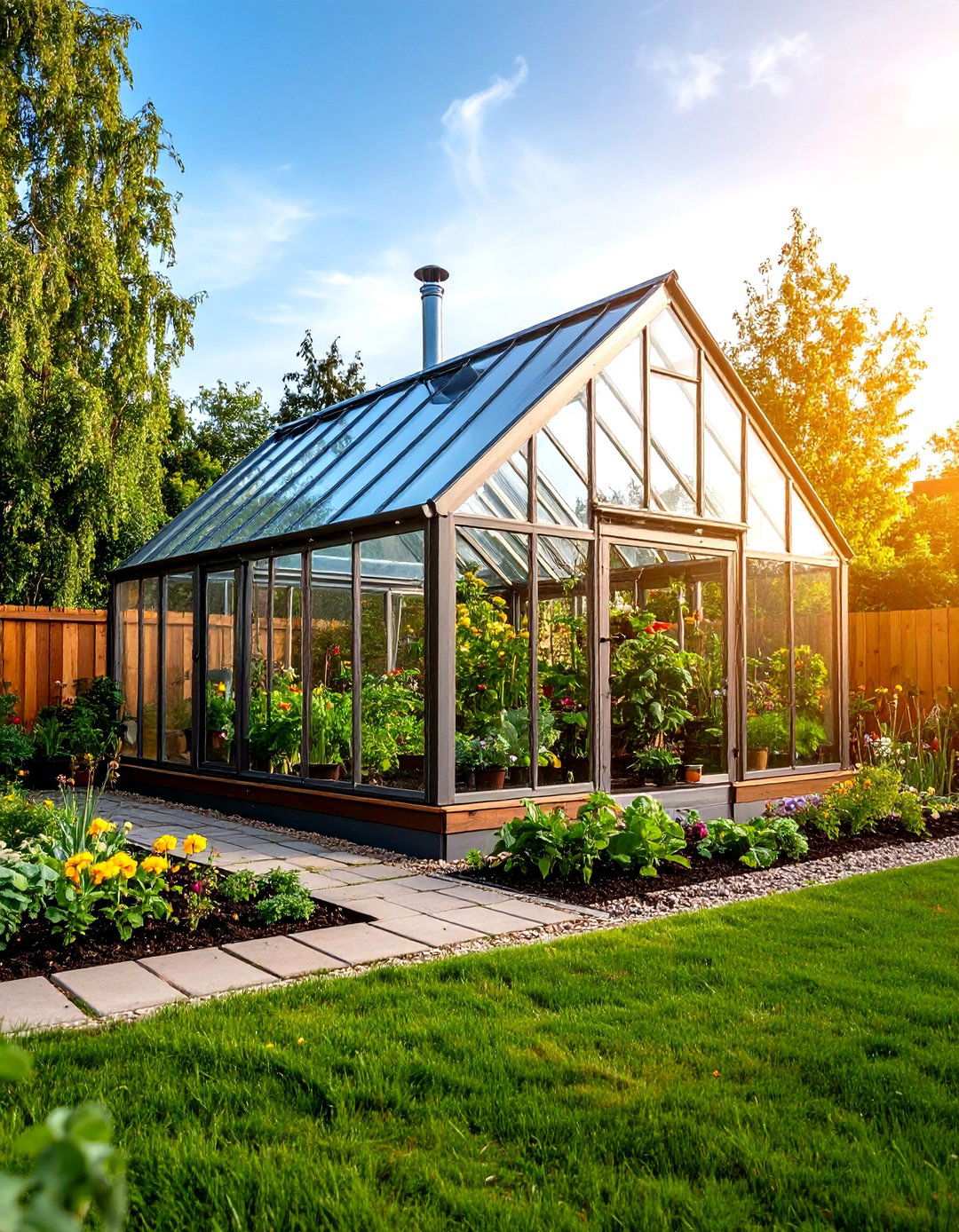 Multi Season Corner Greenhouse Design - 20 Corner Greenhouse Ideas