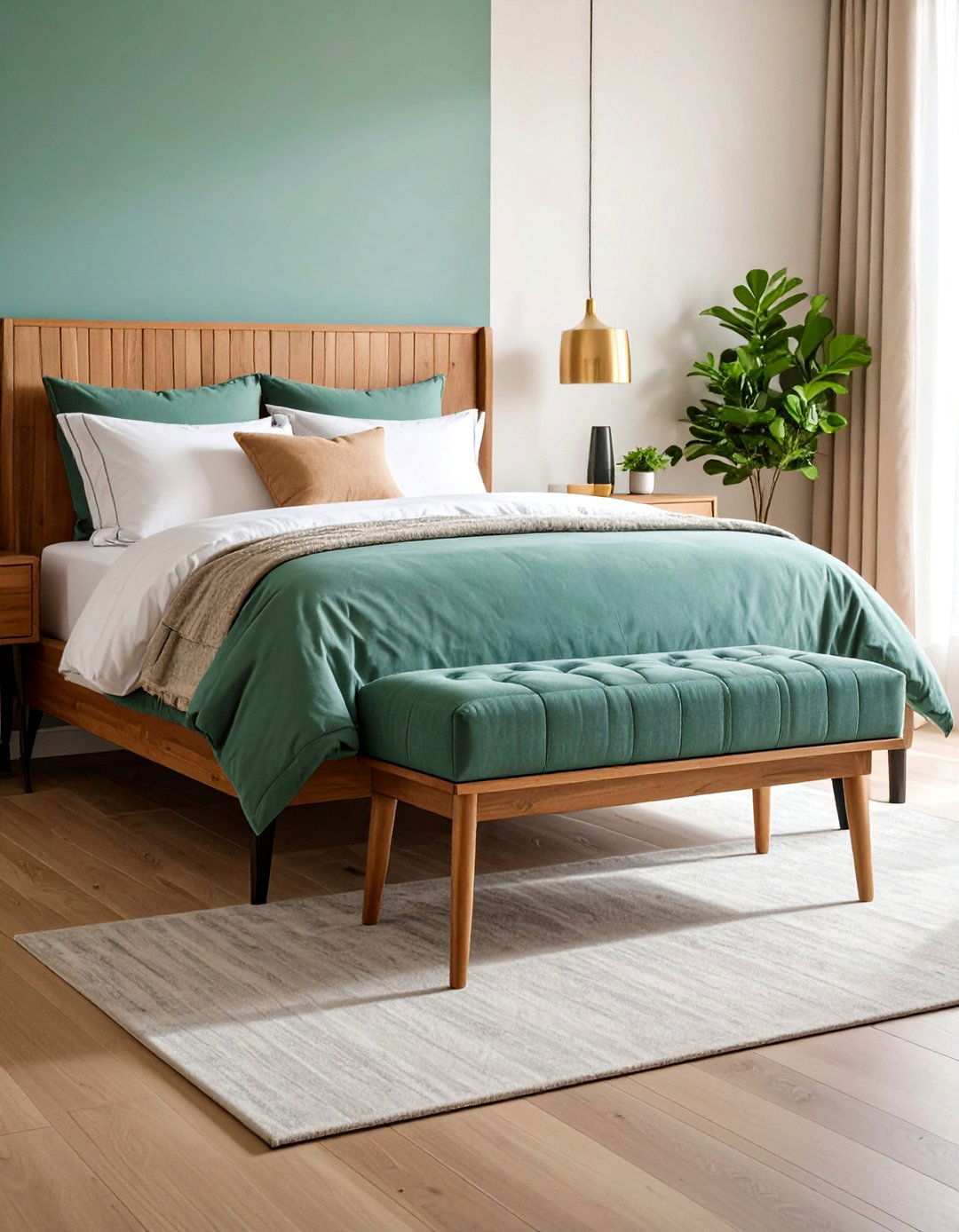 Multifunctional Bench Adds Bedroom Seating and Storage - 20 Bedroom Ideas For Couples