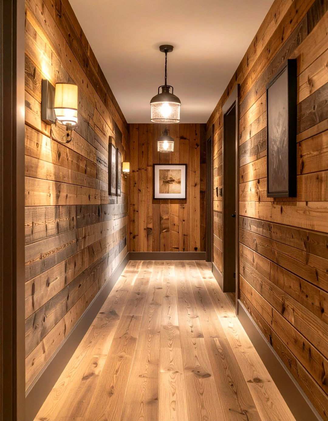 Narrow Plank Barnwood for Smaller Spaces - 20 Barnwood Accent Wall Ideas