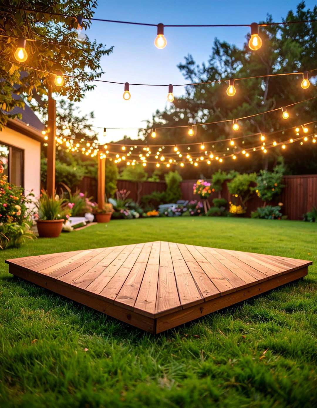 Natural Dance Floor Solutions for Backyard Wedding Celebrations - 20 Backyard Wedding Ideas