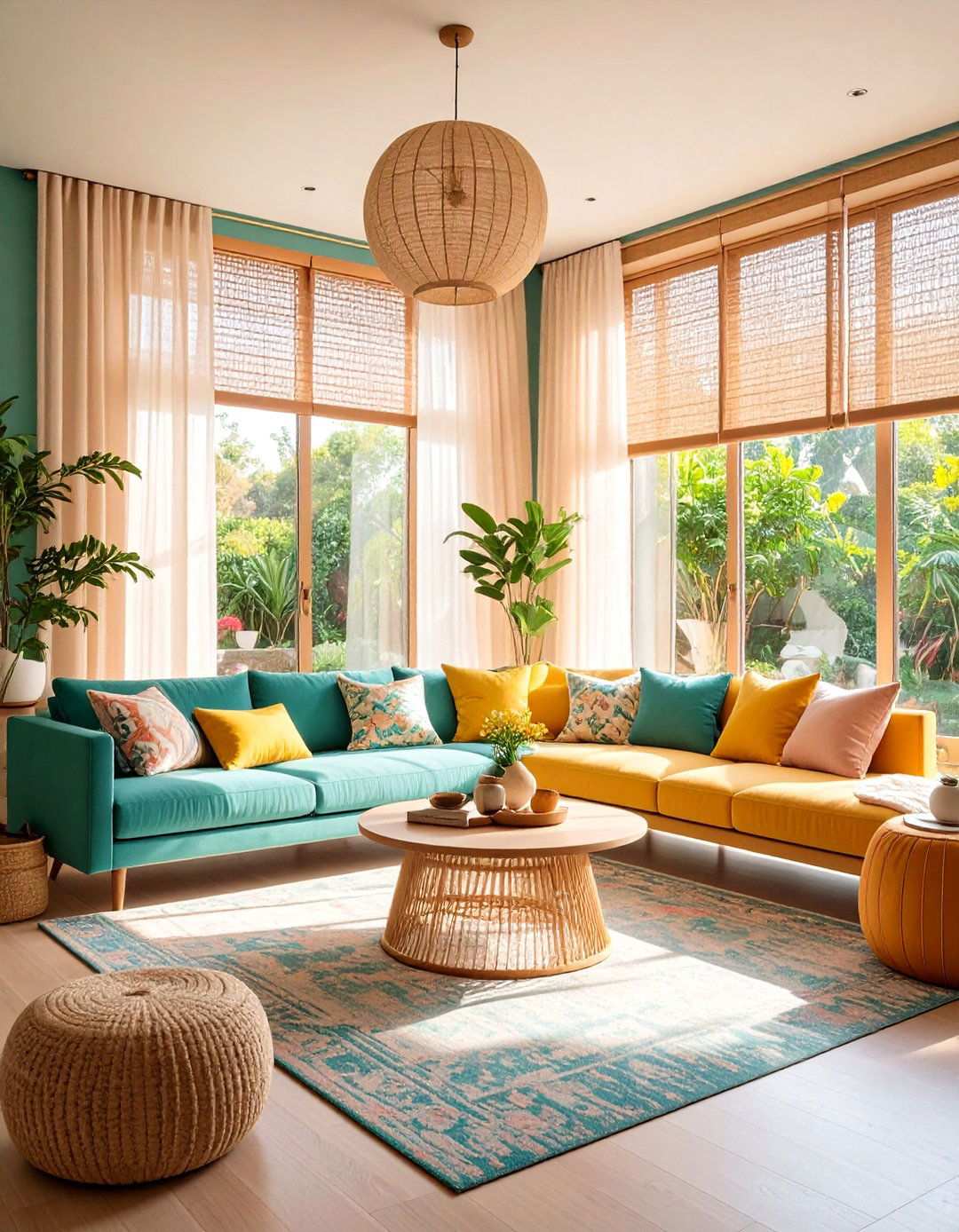 Natural Light Maximization Living Room - 20 Asian Living Room Ideas