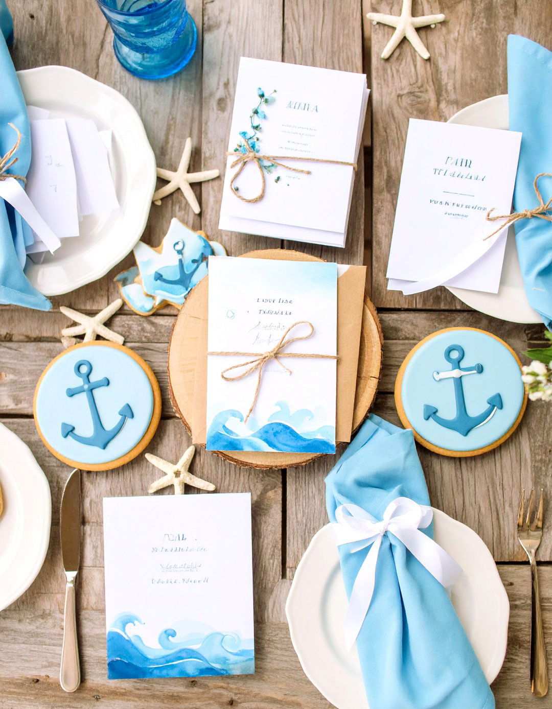 Nautical Stationery Sets the Beach Wedding Tone Early - 20 Beach Wedding Ideas