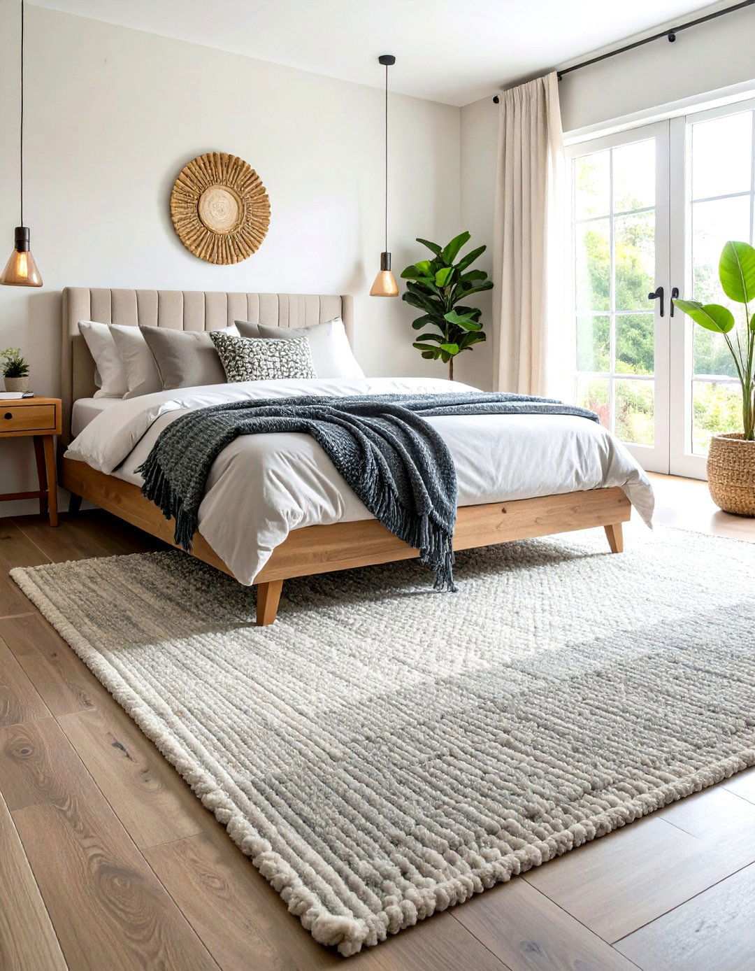 Neutral Bedroom Rug Serenity - 20 bedroom rug ideas