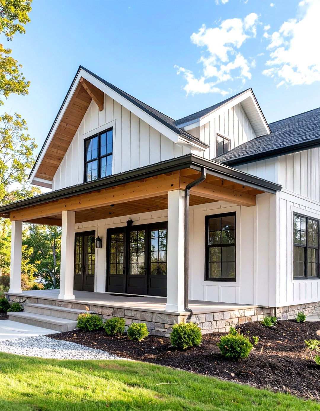 Nordic Minimalist White Barndominium - 20 Barndominium Exterior Ideas