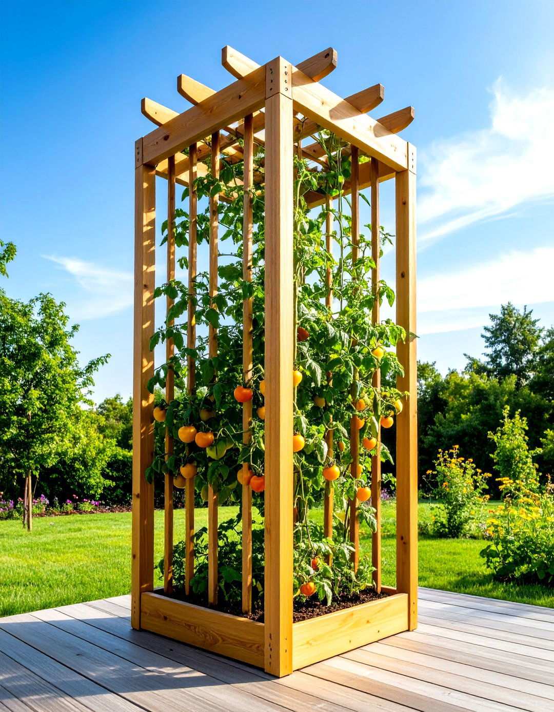 Obelisk Trellis - 20 Tomato Trellis Ideas