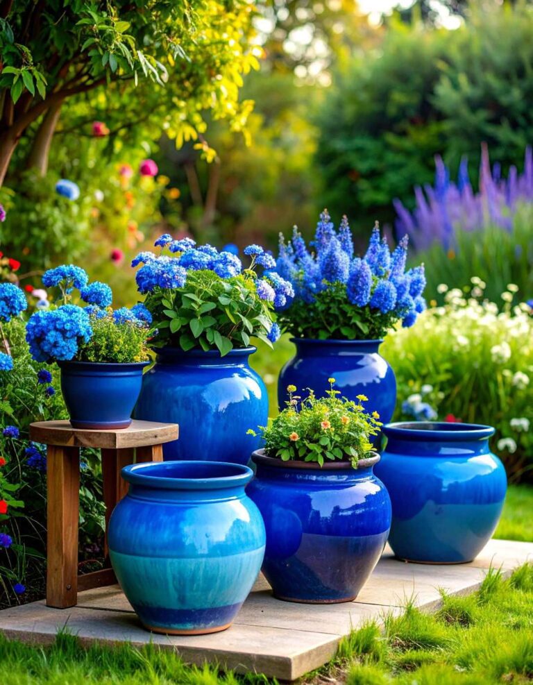 Ombre Painted Pot Gradient Magic - 20 Painted Pot Ideas