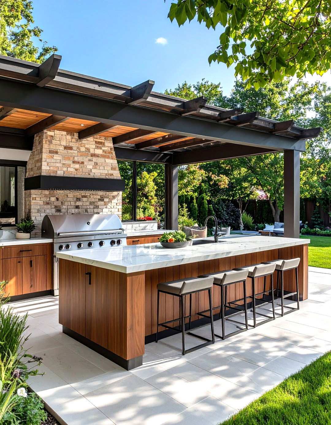 Outdoor Kitchen Setups for Backyard Entertainment - 20 Backyard Decor Ideas